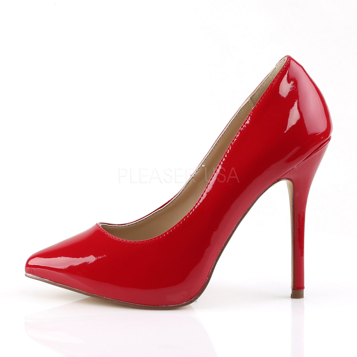 5 Inches Red Classic Stilettos