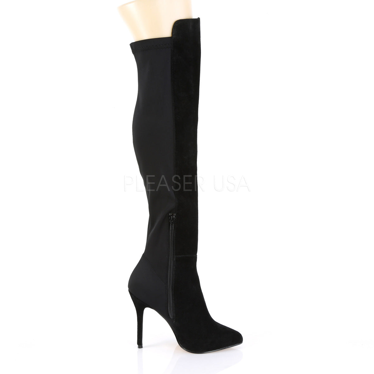 over the knee leather boots