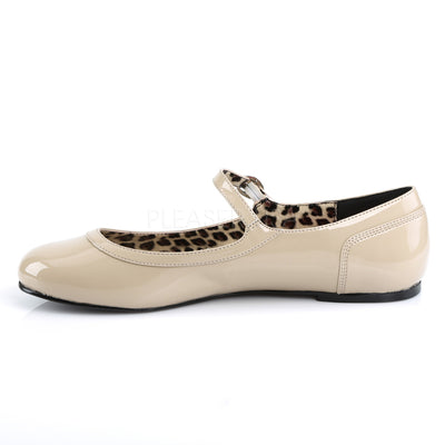 Anna Ballet Plus Size Cheetah Pattern Cream Flats