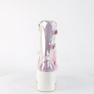 CyberPunk Lavender Holographic Platform Boots ( Demonia Ashes-120)