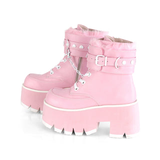 Kinky Chunky Platform Boots Pink