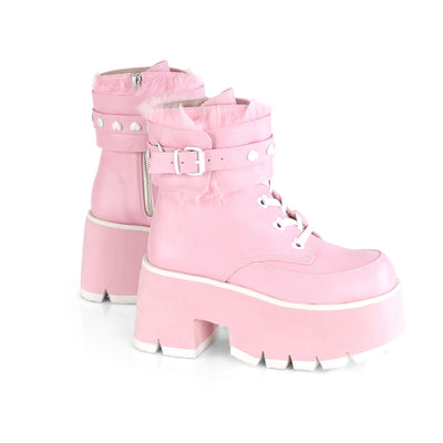 Kinky Chunky Platform Boots Pink