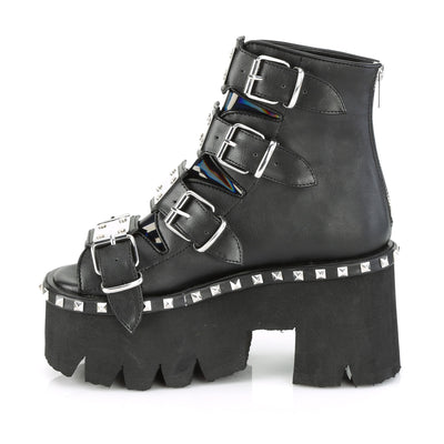 Ashes-70 Black Platform Sandal Boots