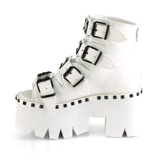 Ashes-70 White Platform Sandals