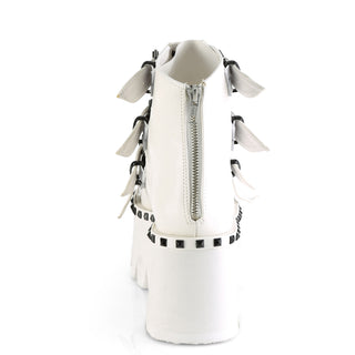 Ashes-70 White Platform Sandals