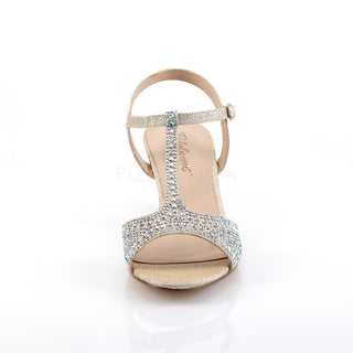 Rhinestone Nude Prom Heels
