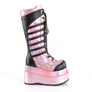 pink cyberpunk boots