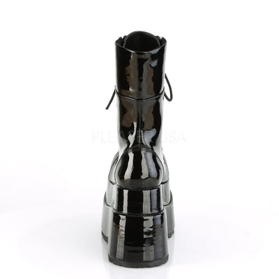 Tiered Platform Shiny Gothic Boots