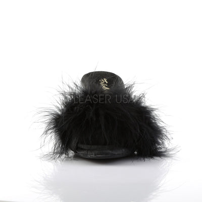 Sexy Marabou Black Slippers
