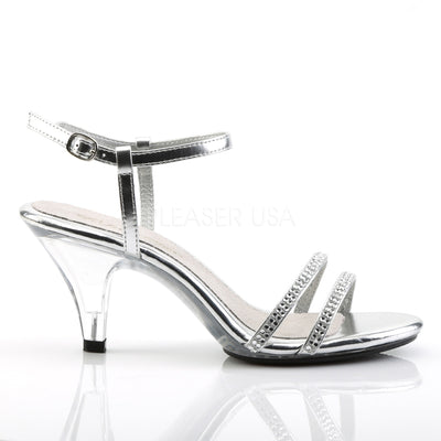 Rhinestone Prom Sandals Silver