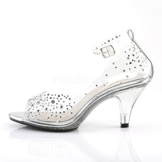 Rhinestone Open Toe Princess Heels
