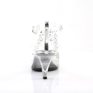 Rhinestone Open Toe Princess Heels