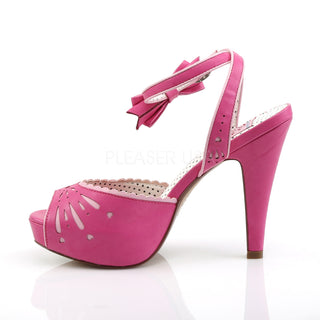 Pin Up Bettie Pink Peep Toe Sandals