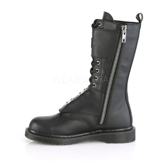 Mid Calf Combat Boots Bolt-345 (Unisex)