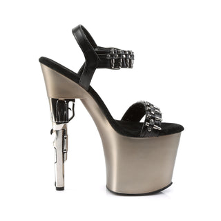 Wild Wild West Exotic Dancer Heels Silver