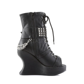 wedge platform punk boots
