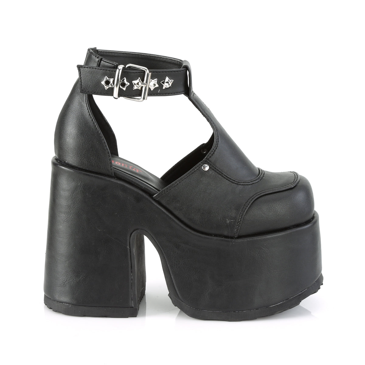 Five Star Gothic Sandals Black PU