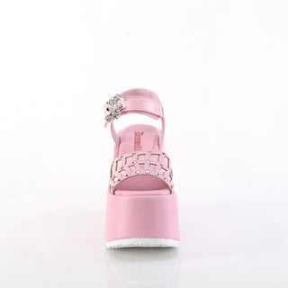 Spider Demonia Pink Platform Sandals