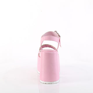 Spider Demonia Pink Platform Sandals