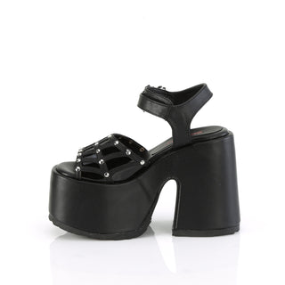 Camel-17 Spider Buckle Platform Sandals