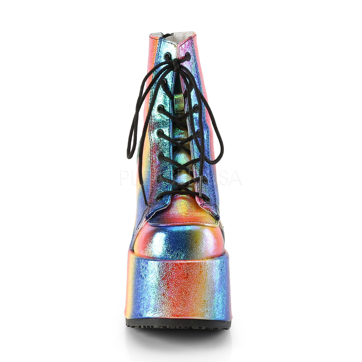 rainbow color boots