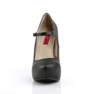 Chloe-02 Black PU Concelaed Platform Mary Janes (Size 9-16)