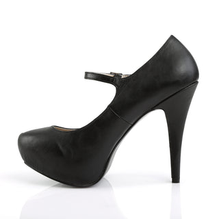 Chloe-02 Black PU Concelaed Platform Mary Janes (Size 9-16)