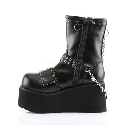 Chained My Skulls Platform Boots