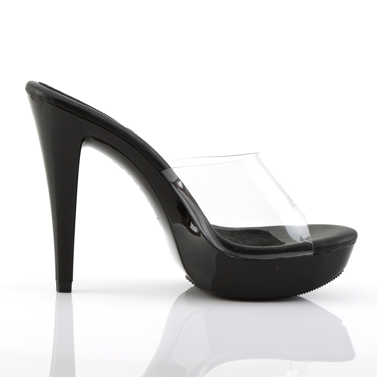 Cocktail Clear Black Mules
