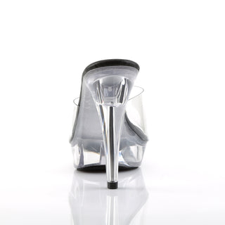 Cocktail-501 Clear Platform Mules