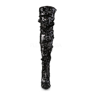 Courtly-3011 Black Over The Knee Boots