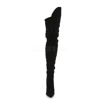 Asymmetrical Shaft Thigh High Boots