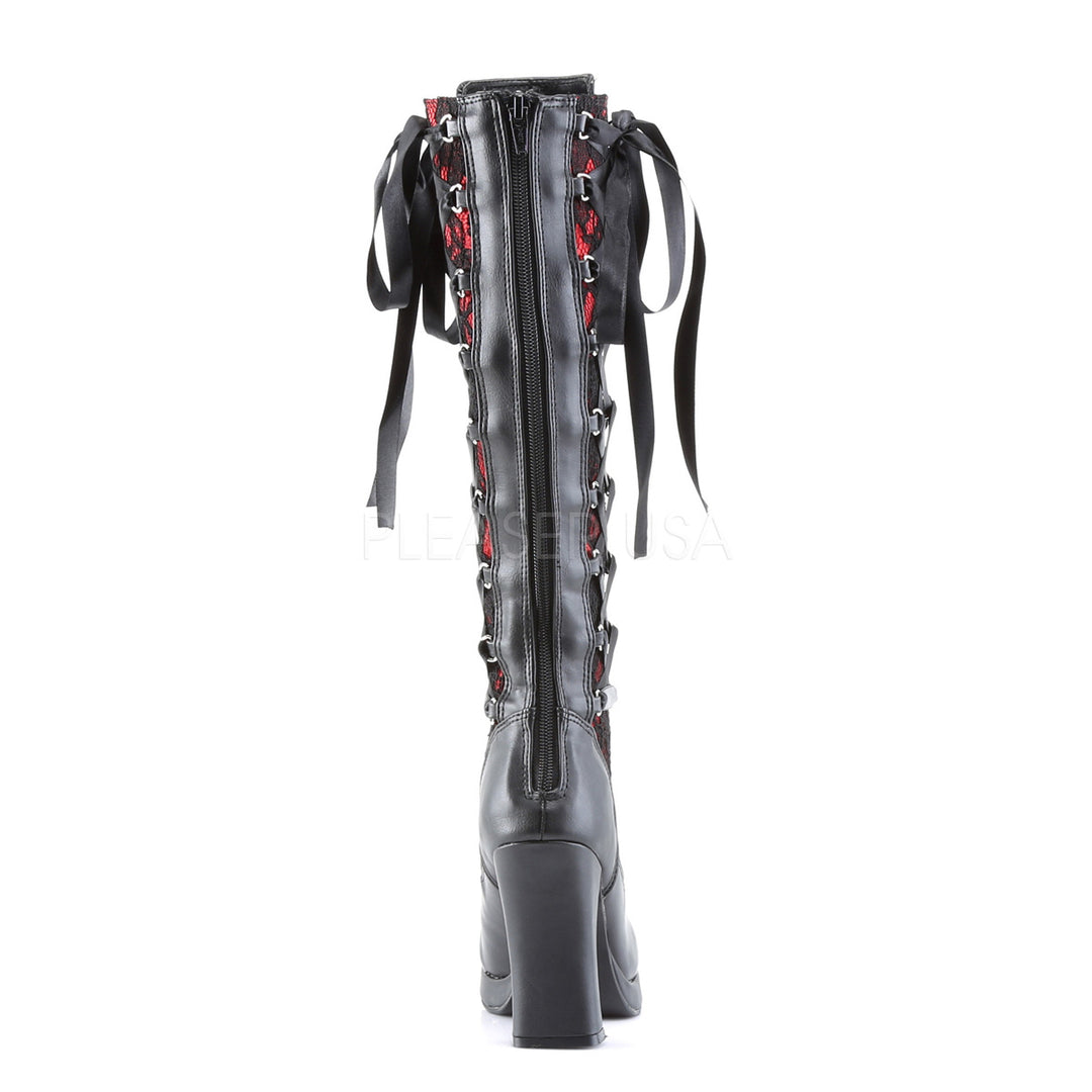 Leather Boots Demonia Crypto 16 Demonia Crypto-106 Corseted Platform Boots  Sale OtherWorld Shoes
