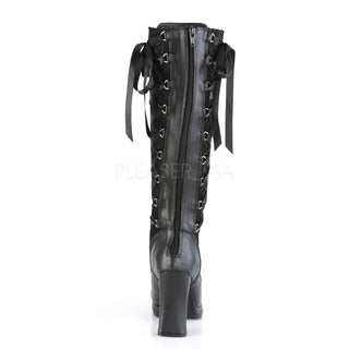 Corseted Platform Black Boots
