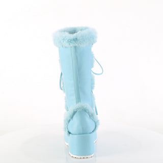Cubby-311 Furry Comfy Blue Boots