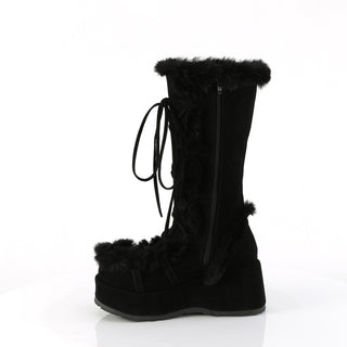 Cubby-311 Black Furry Comfy Boots