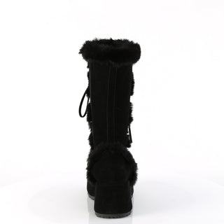 Cubby-311 Black Furry Comfy Boots