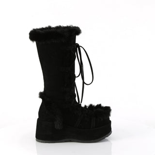 Cubby-311 Black Furry Comfy Boots