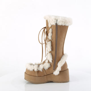 Cubby-311 Camel Furry Comfy Boots