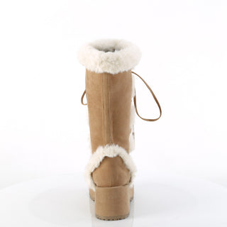 Cubby-311 Camel Furry Comfy Boots