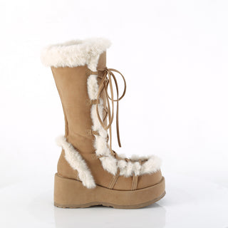 Cubby-311 Camel Furry Comfy Boots