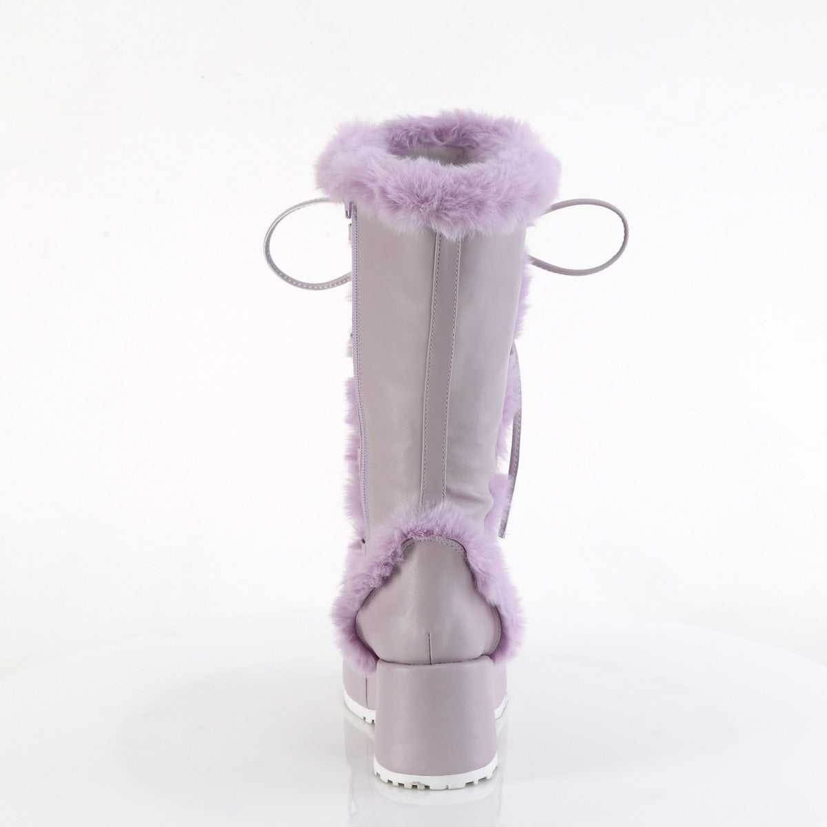 Furry Comfy Lavender Platform Boots