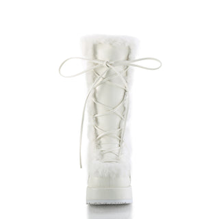 Cubby-311 Furry Comfy White Boots