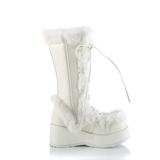 Cubby-311 Furry Comfy White Boots