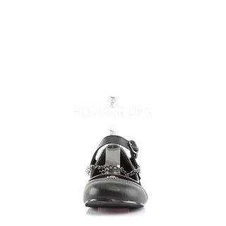 Chain and Skull Mary Jane Flats