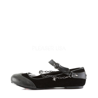 Chain and Skull Mary Jane Flats