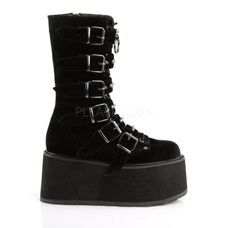 Damned-225 Velvet Platform Boots
