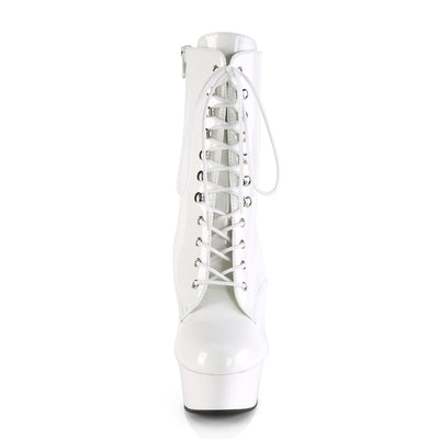 Delight-1020 White Ankle Boots