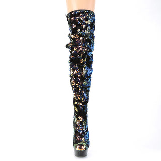Showtime Over The Knee Slouch Boots Blue