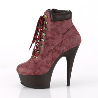 Warm Me Up Burgundy Nubuck Booties